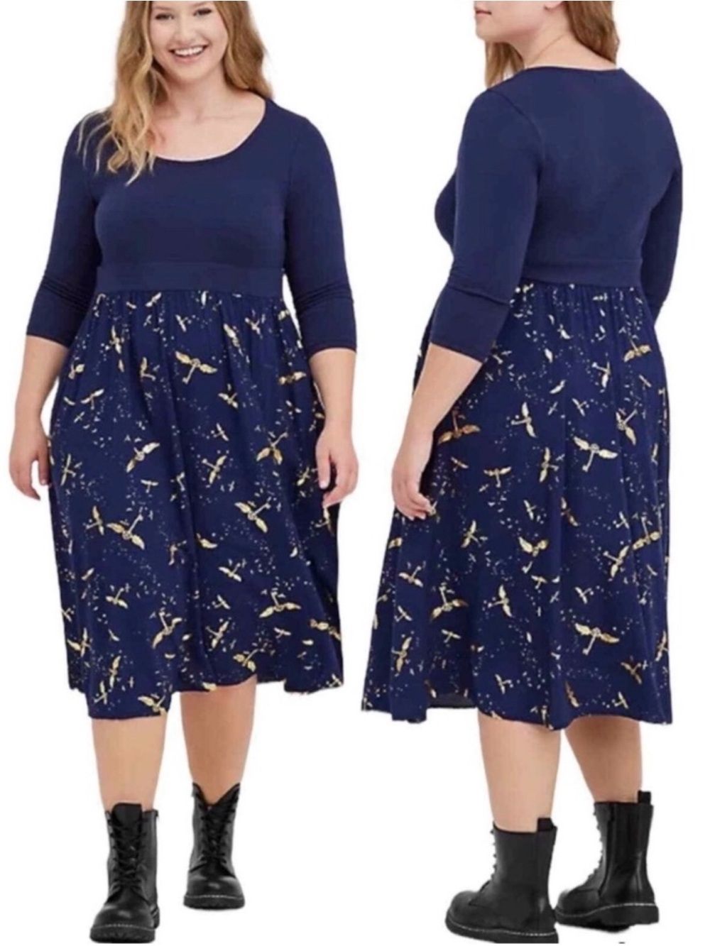 Torrid Harry Potter Flying Keys Skater Dress